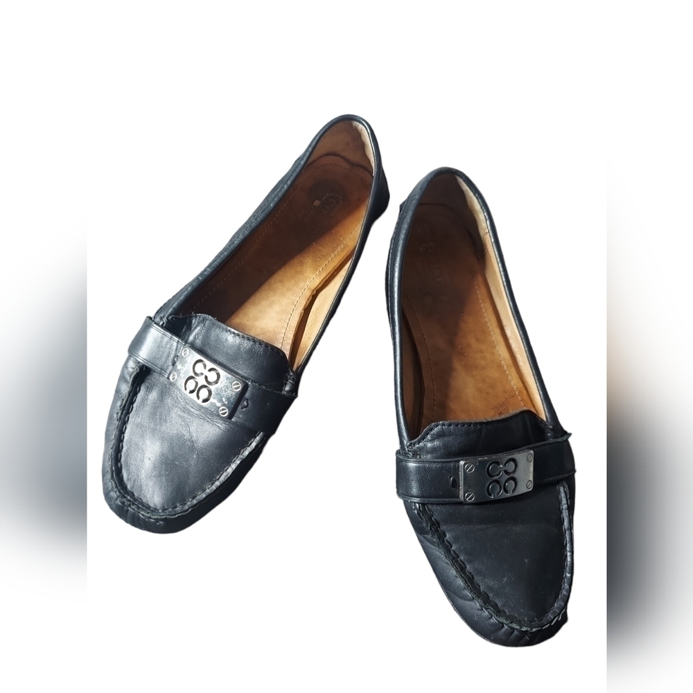 6.5 Coach black flat shoes‎